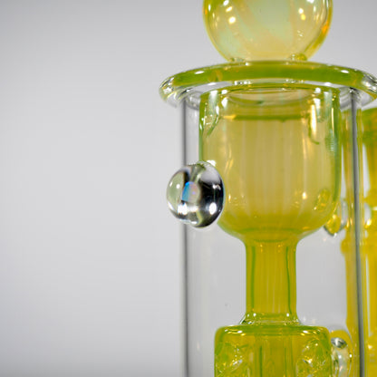 Calibear Kickback Torus Incycler Encased Two Opals W/ Seed of Life Perc