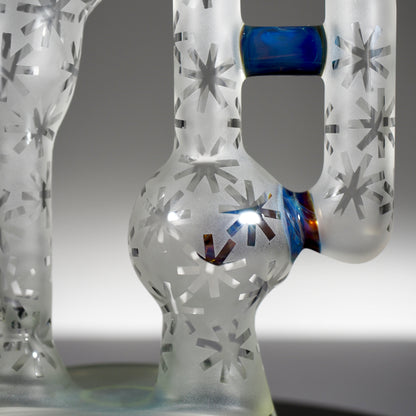 FUNKTION FACTORY - Blue Amber Purple Sandblasted Funkler