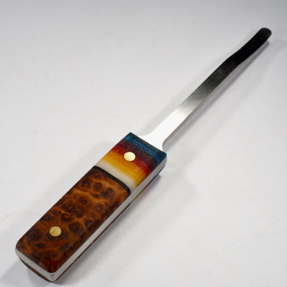 Kal Hooto Creations - The Heady Slim Dab Tool (Stabilised Wood x UV reactive G-Carta)