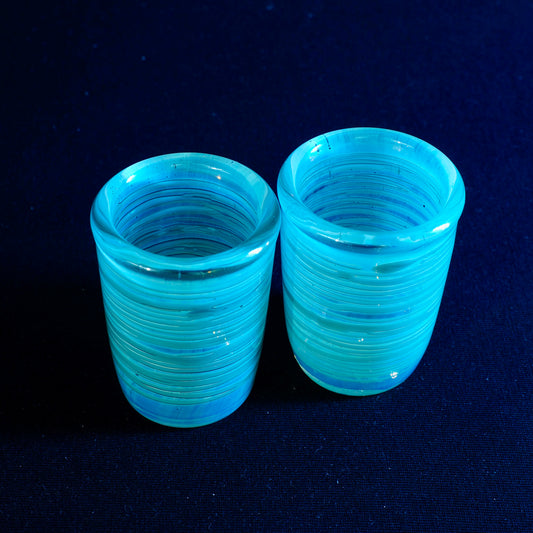 Updog Green Fumed SHOT Glass 2pc Set
