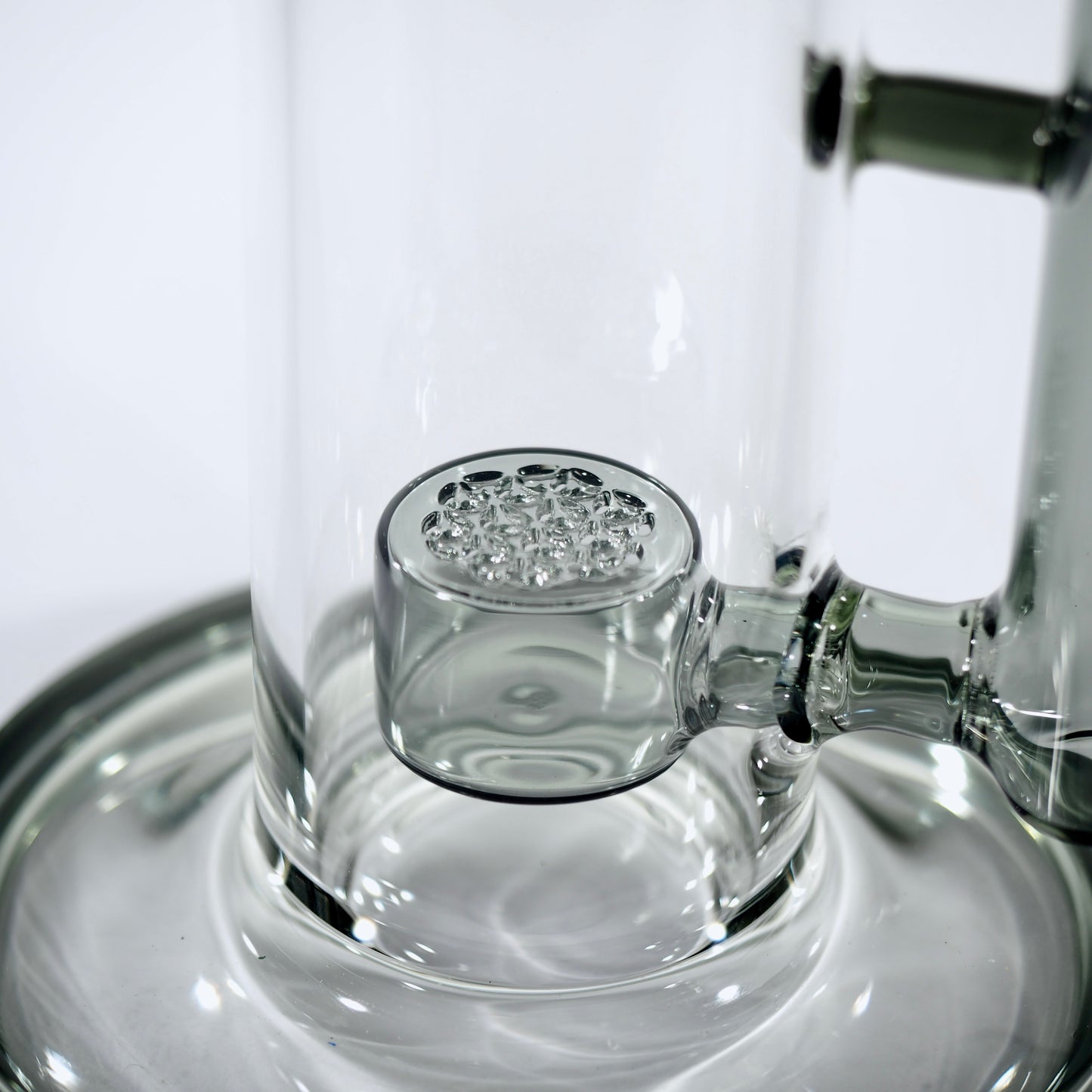 Calibear 16" Natty Neck Flower Bong | Flower of Life Perc Glass Water Pipe