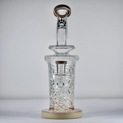 Calibear Flared Helix Carved Dab Rig Series