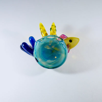 Reef Fish Pendant - Purple/Yellow (UV)