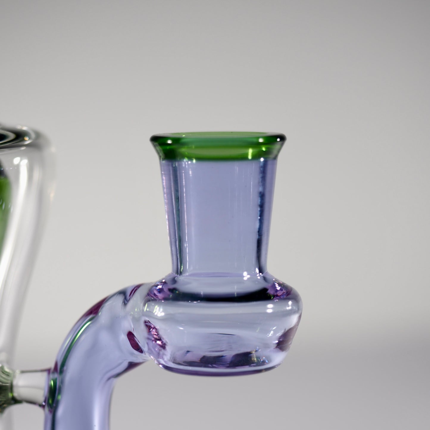 7.5-inch Recycler Dab Rig - Purple Green