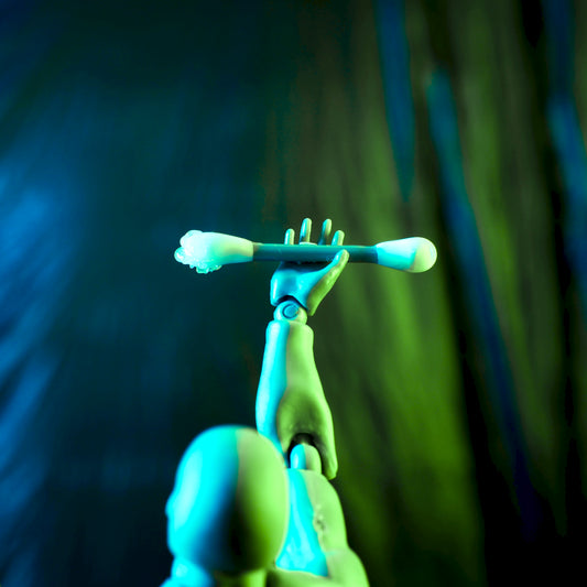 Melty Glass - Rosin Cotton Tip - Turquoise - Pillar