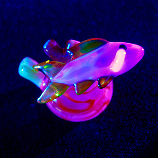 Reef Fish Pendant - White, yellow and orange (UV)