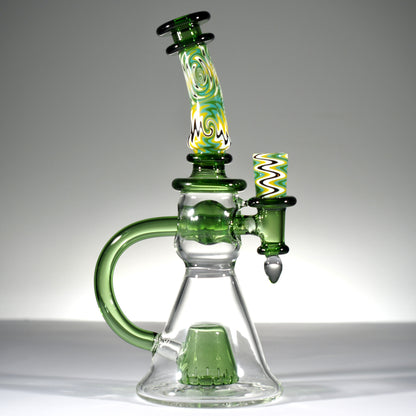 Fab Through Percolator with Wig Wag made from American Northstar Glass 9 inch