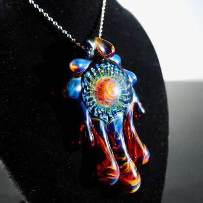 Silver Fume Tech Lokis Lipstick Drip Pendant