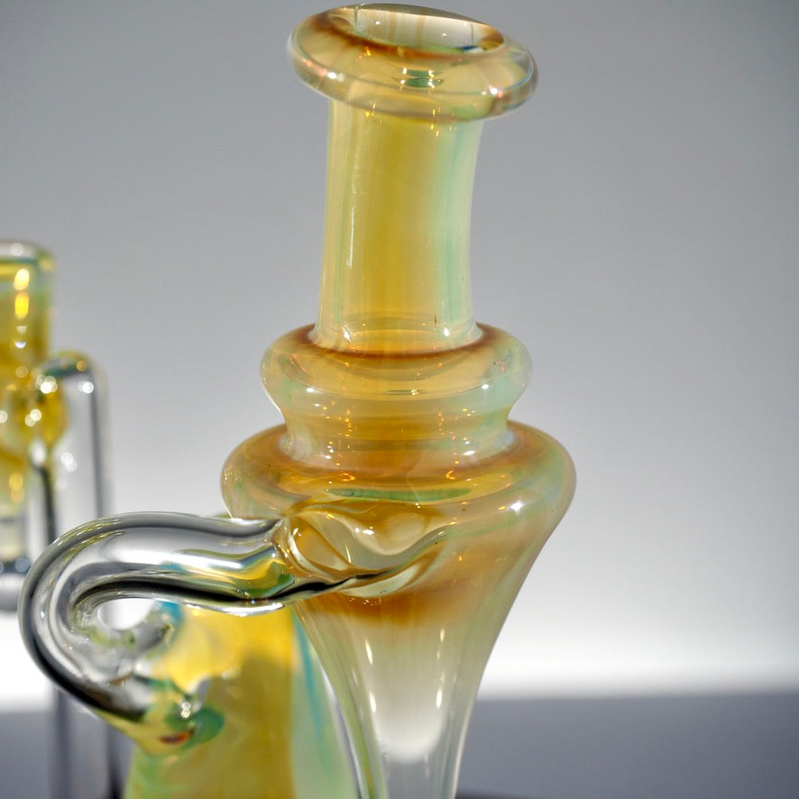 Updog Glass - Silver Fumed RBR with Red Wig Wags