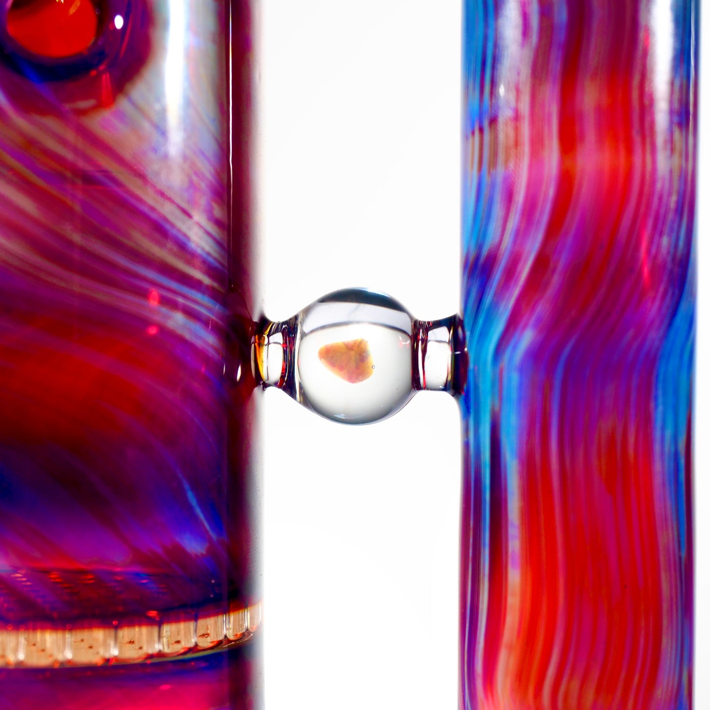 Purple and Blue Fumed Fab with Honeycomb Perc