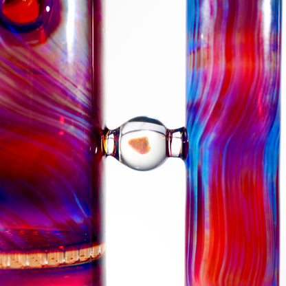 Purple and Blue Fumed Fab with Honeycomb Perc