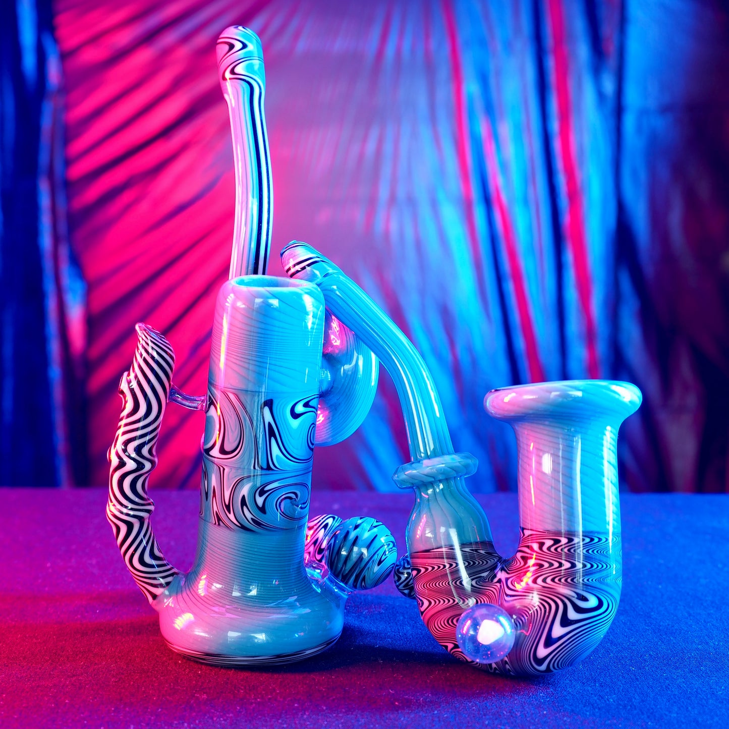Aleycat Glass Push Bub x Pipe Smoking Set