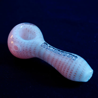 Mini Glass Hand Pipe - Bubble Trap & Silver Fumed