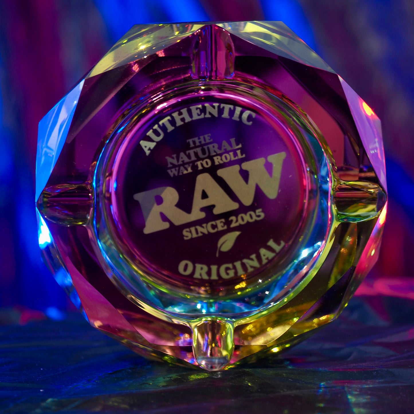 RAW - Prism Glass Ashtray