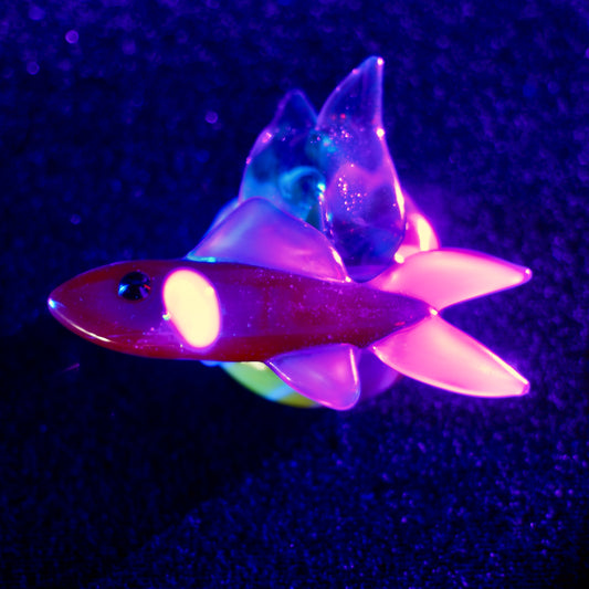 Reef Fish Pendant - Orange and Blue (UV)