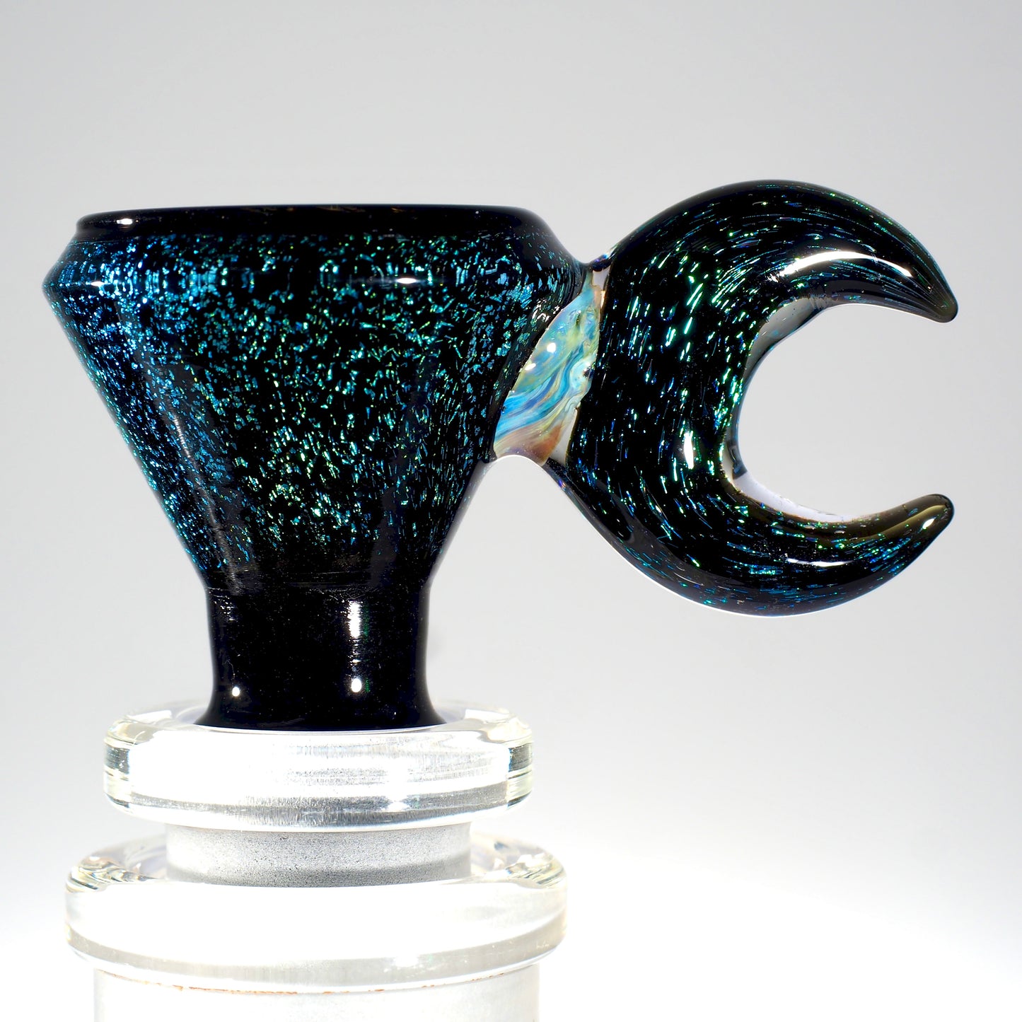 American Northstar glass Bowl with Moon handle