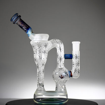 FUNKTION FACTORY - Blue Amber Purple Sandblasted Funkler