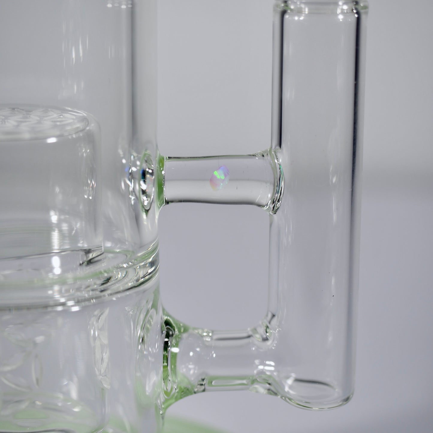 Calibear Colourful Glass Bong Set | Dual Percolator Straight Tube Bong