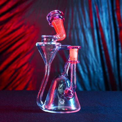 Man Child Glass "Accented Side-Saddle Recycler