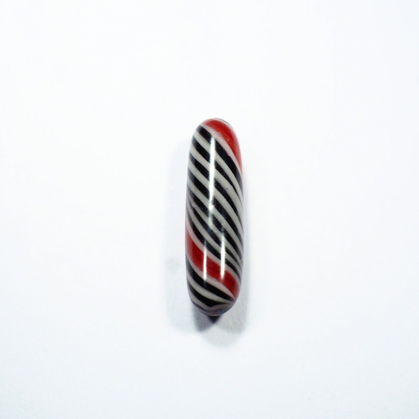 Aleycat Glass Terp Pillar - Black, White Red Stripe