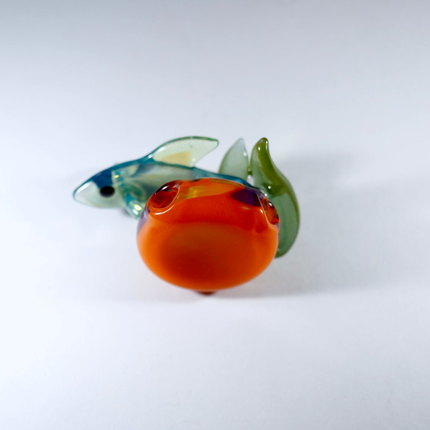 Reef Fish Pendant - Orange and purple swirl (UV)