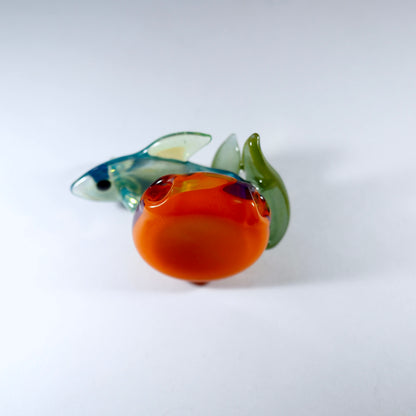 Reef Fish Pendant - Orange and purple swirl (UV)