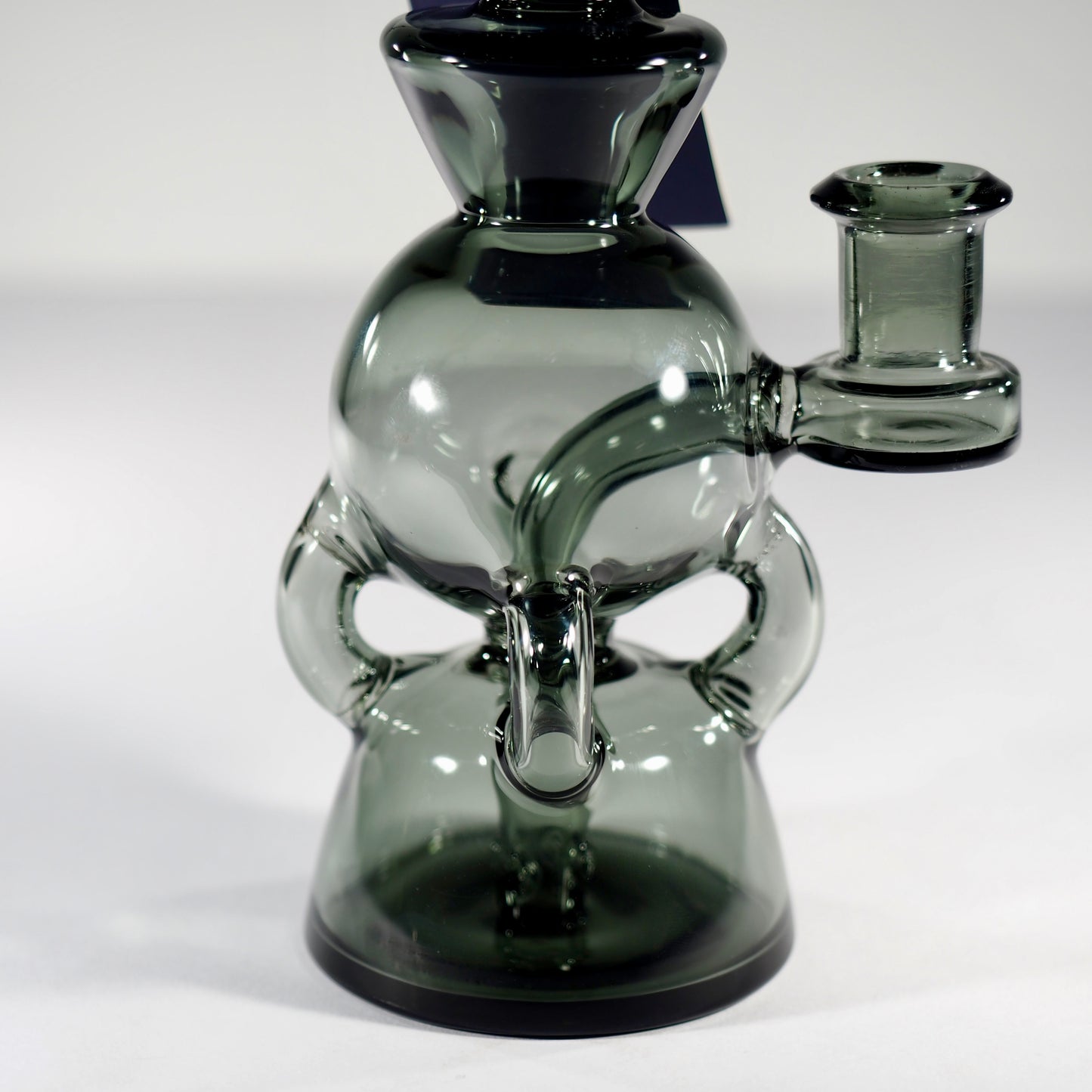 7" 4-Arm Dab Rig with Dual chamber - Black