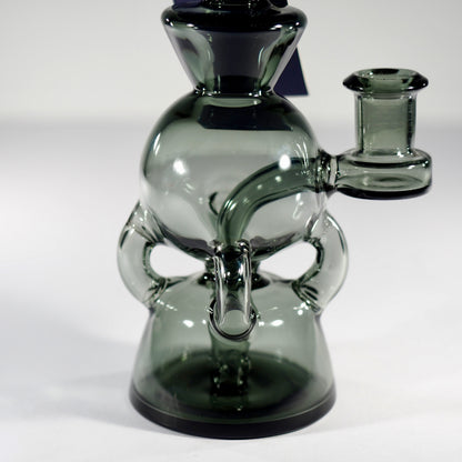 7" 4-Arm Dab Rig with Dual chamber - Black