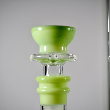 Calibear Colourful Glass Bong Set | Dual Percolator Straight Tube Bong