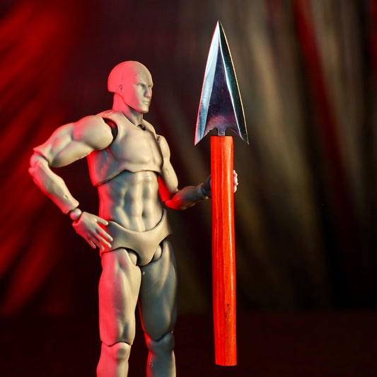 Dab Blade - Harpoon - Steel - Orange Woodgrain Handle