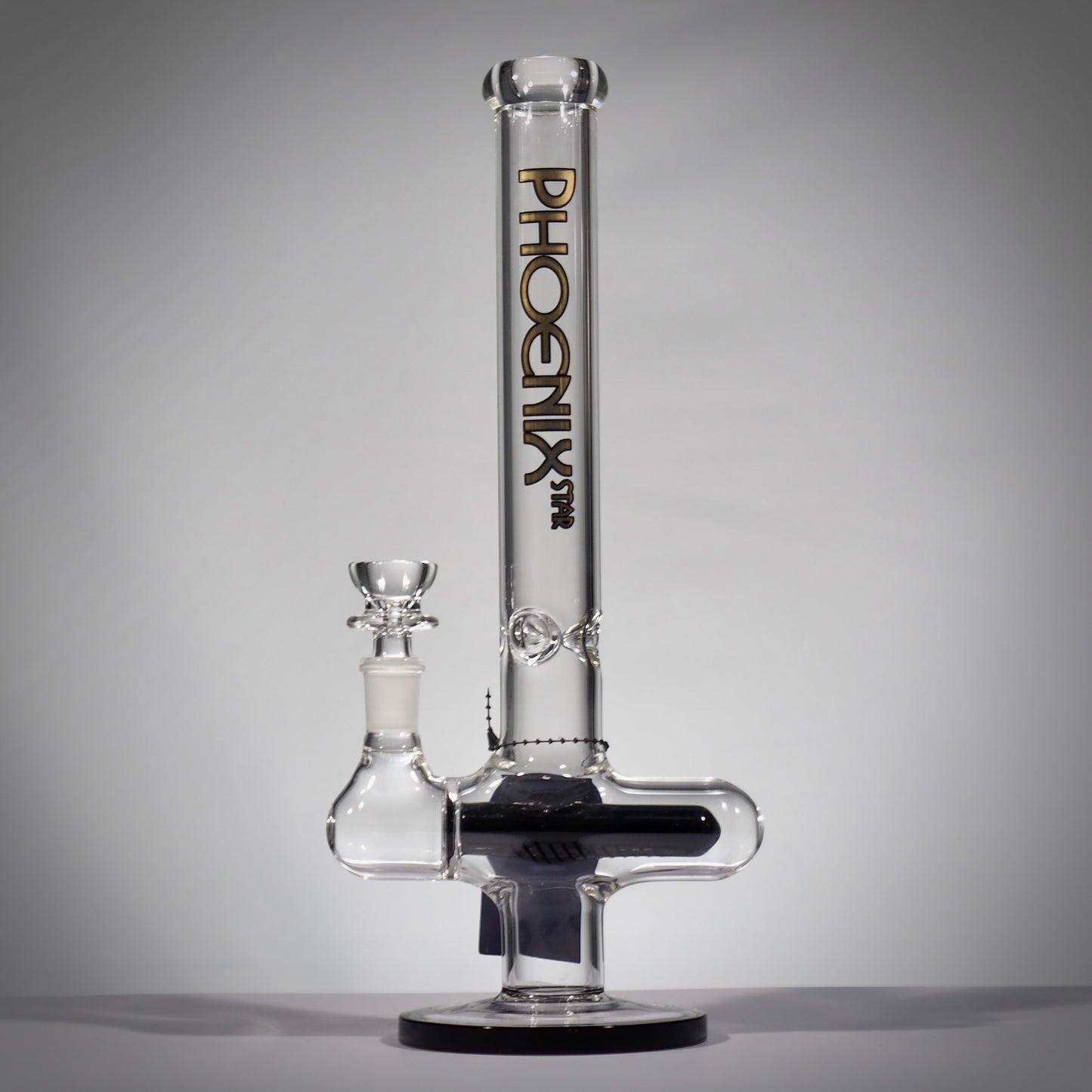 Horizontal Inline Glass Perc Bong