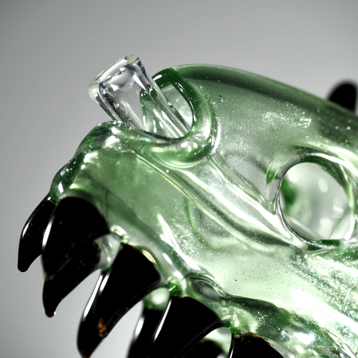Slurm Snob Glass - Dino Rig Green/Black