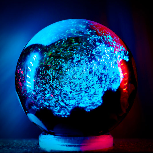 Large Sparkle Marble Carb Cap - Leaf Burst