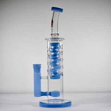 Calibear Flower Straight Fab-V2 Water Pipe | Flower of Life Perc Bong