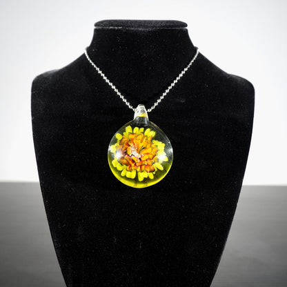 Enclosed Flower Pendant
