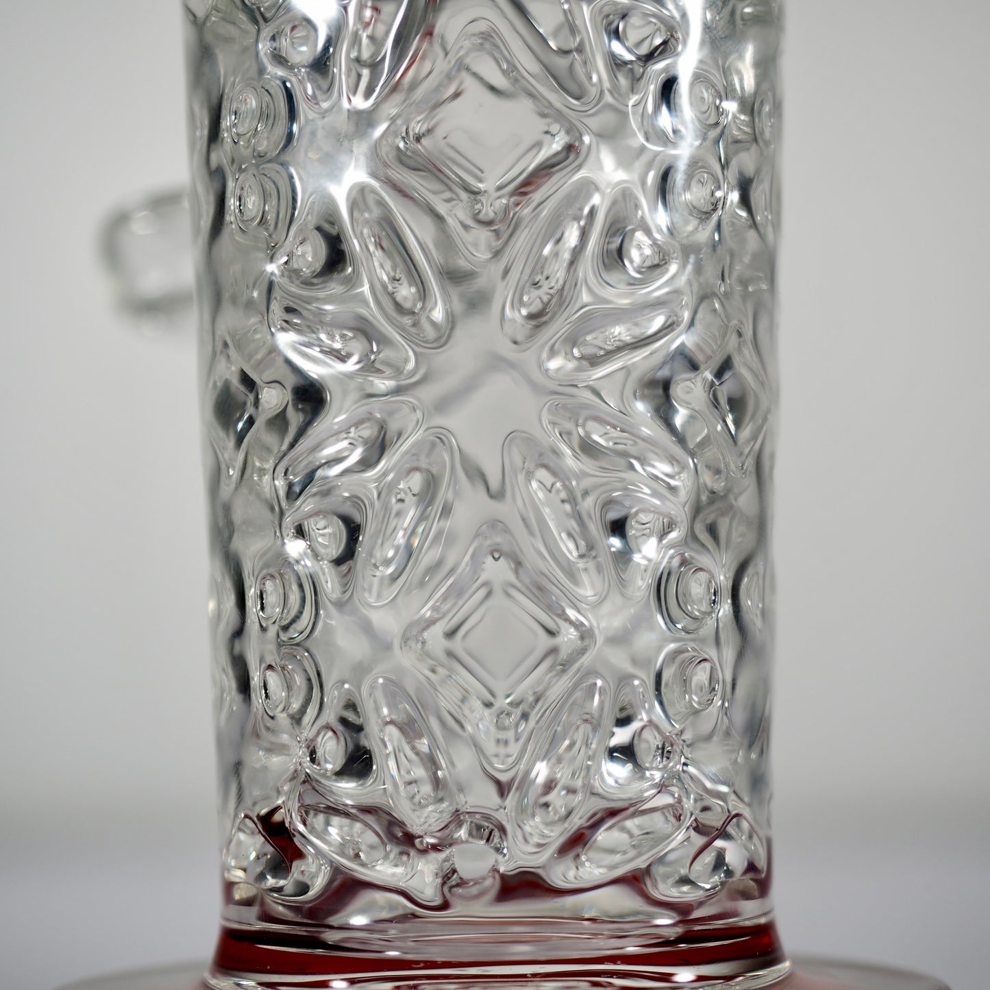 Calibear Flared Helix Carved Dab Rig Series - Red
