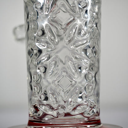 Calibear Flared Helix Carved Dab Rig Series - Red