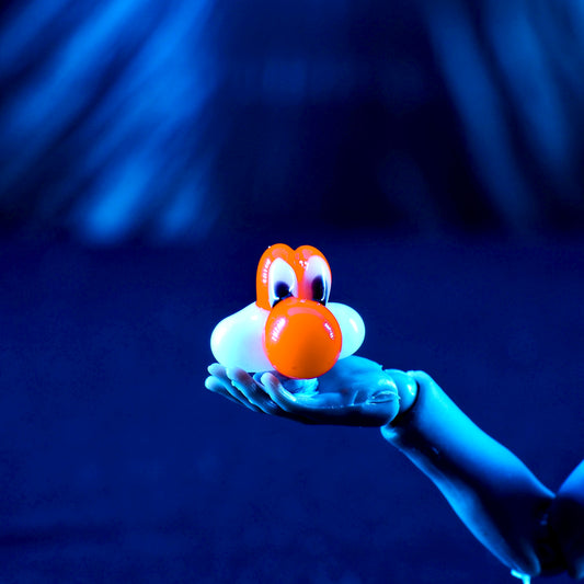Melty Glass - Yoshi Head - Orange
