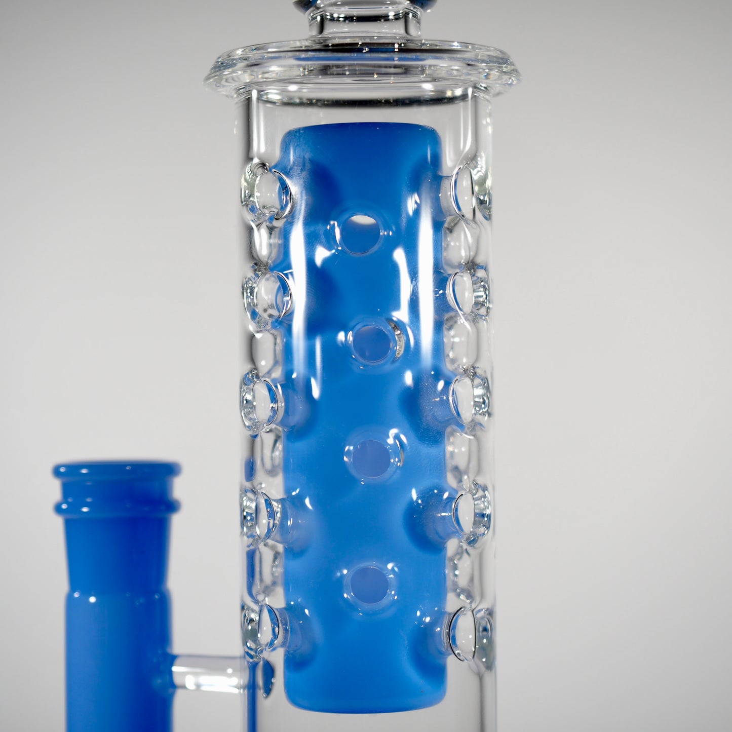 Calibear Flower Straight Fab-V2 Water Pipe | Flower of Life Perc Bong