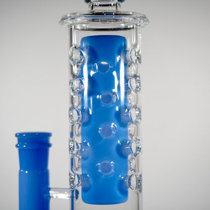 Calibear Flower Straight Fab-V2 Water Pipe | Flower of Life Perc Bong