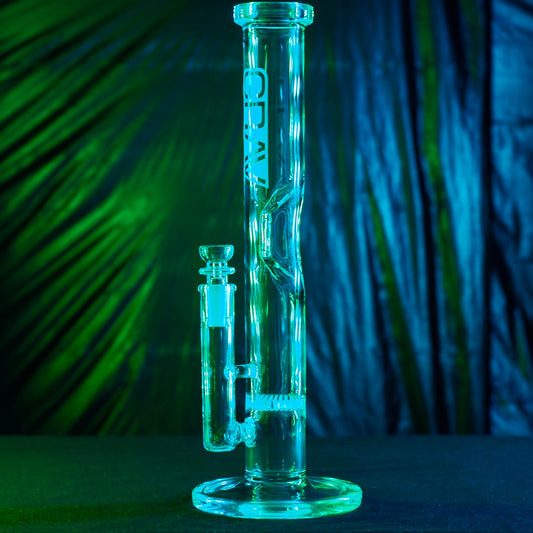 GRAV Honeycomb Tube Bong w/Clear Straight Base