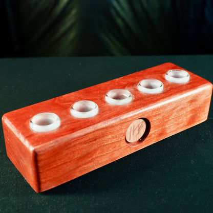 HeadyBlokCreations - 5 Joint Display - 18mm - Walnut (Marked Down - CRACKED)