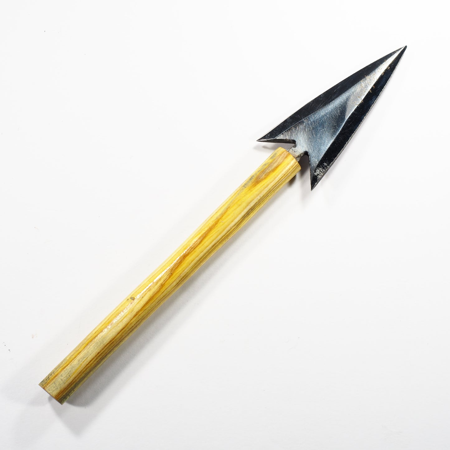 Dab Blade - Harpoon - Steel - Yellow Woodgrain Handle