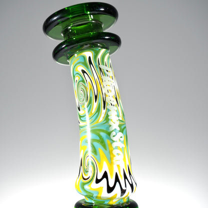 Fab Through Percolator with Wig Wag made from American Northstar Glass 9 inch
