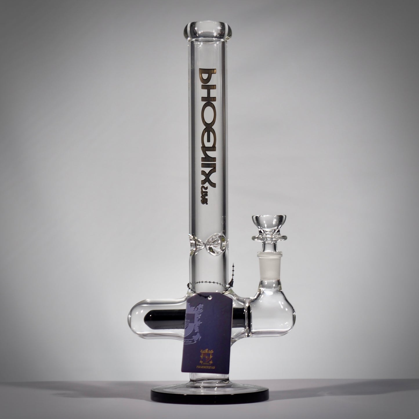 Horizontal Inline Glass Perc Bong