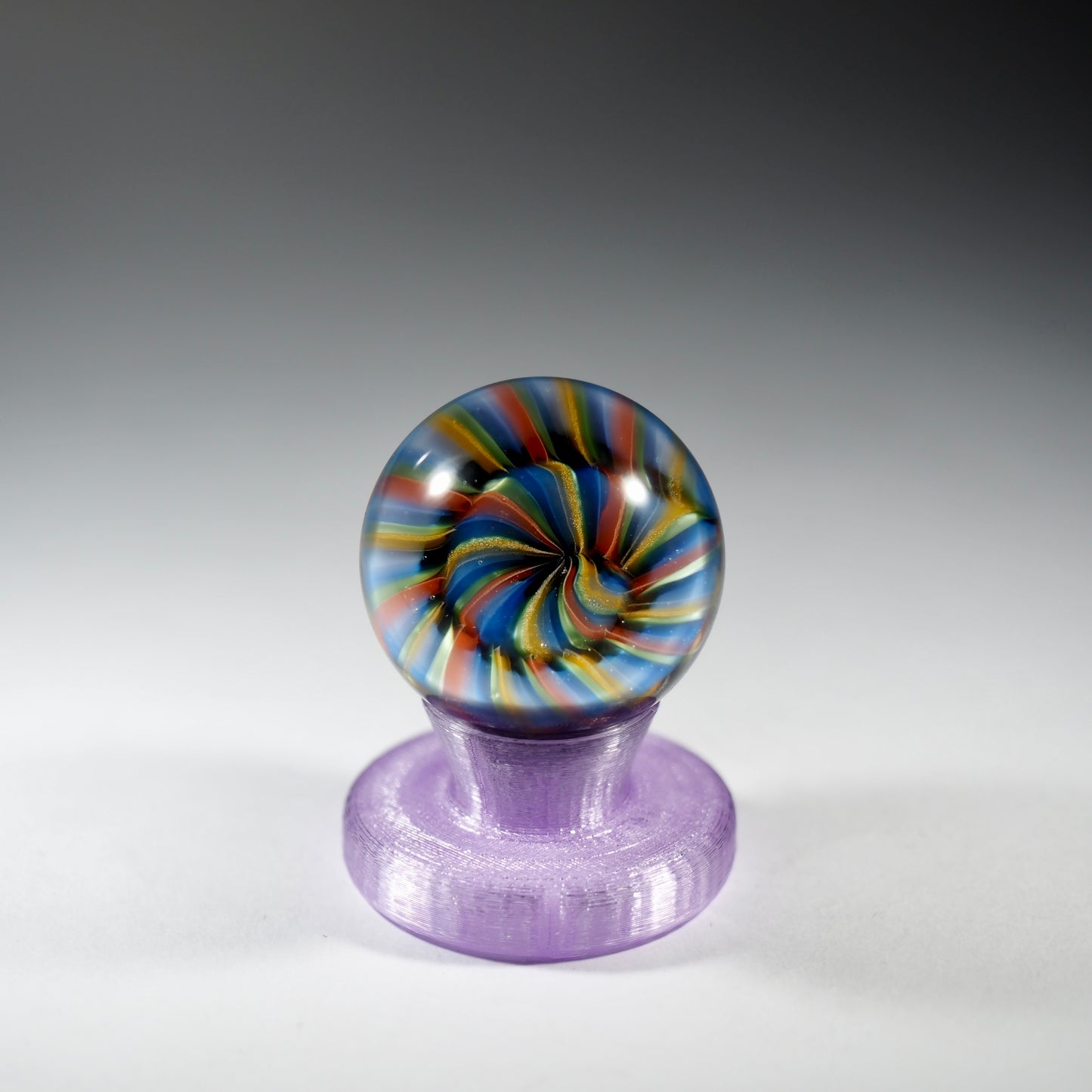 Blue Spiral Marble (UV)