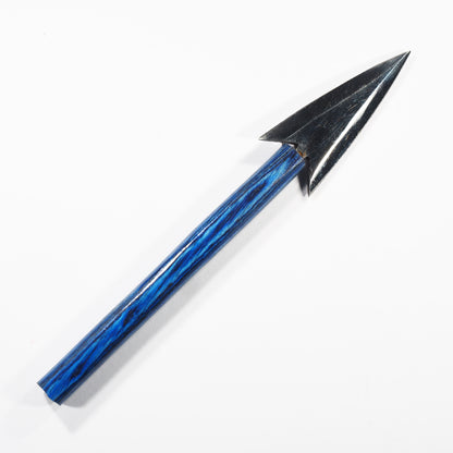 Dab Blade - Harpoon - Steel - Blue Woodgrain Handle