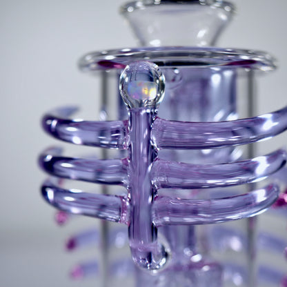 Calibear Horn Torus | 7" Dab Rig - Purple