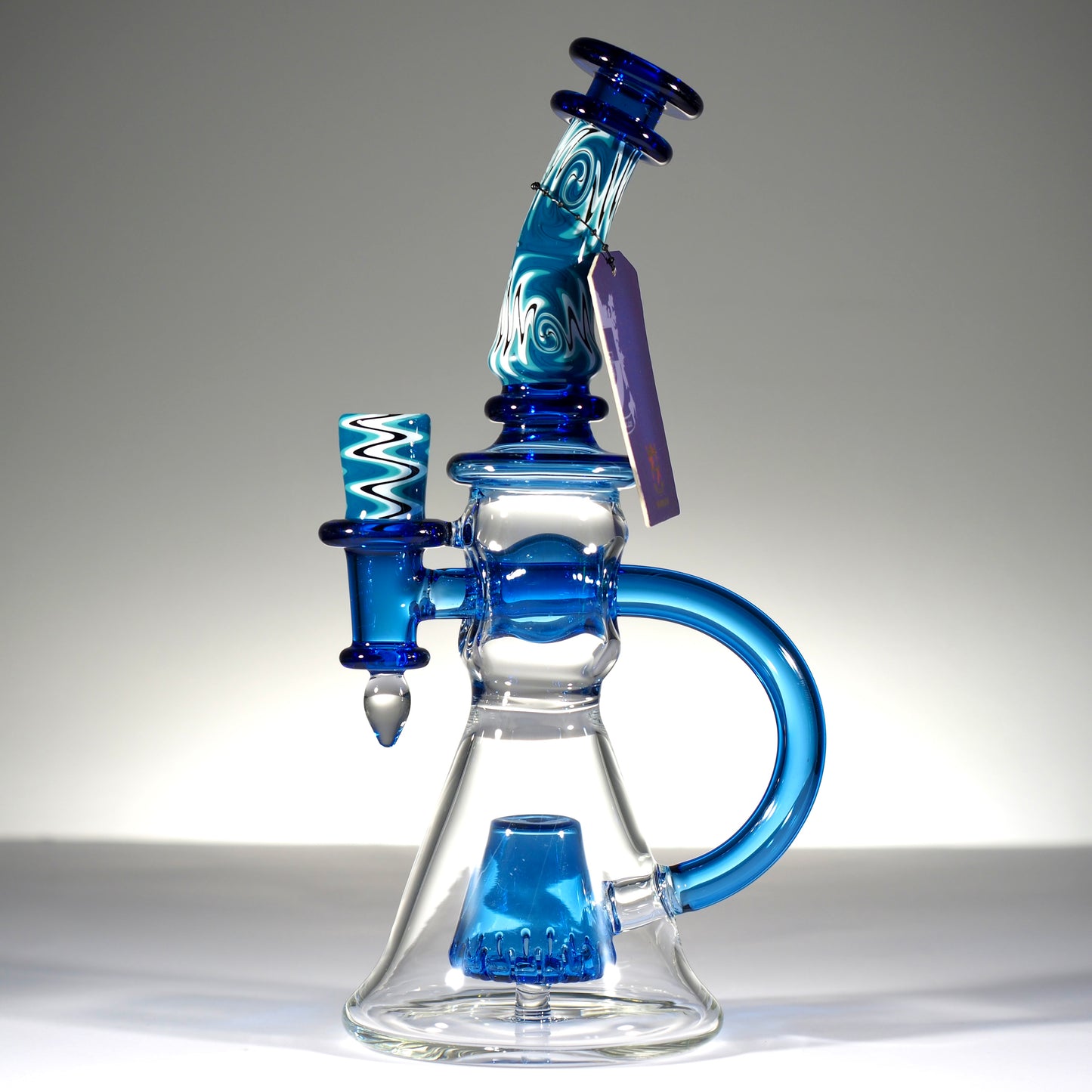 Fab Through Percolator with Wig Wag made from American Northstar Glass 9 inch