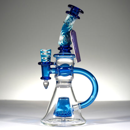 Fab Through Percolator with Wig Wag made from American Northstar Glass 9 inch